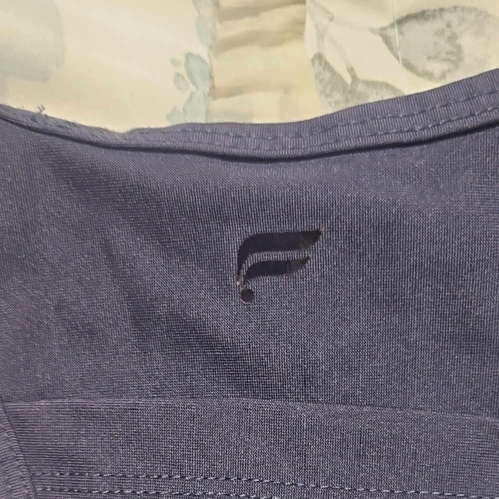 Fabletics Navy Racerback Sports Bra - Picture 3 of 4